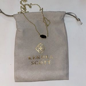 Kendra Scott black and gold necklace